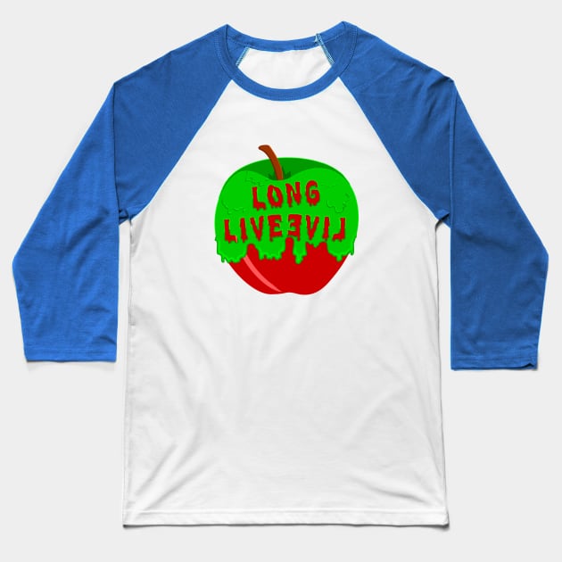 Long Live Evil - Evie Posion Apple Baseball T-Shirt by Couplethatgeekstogether